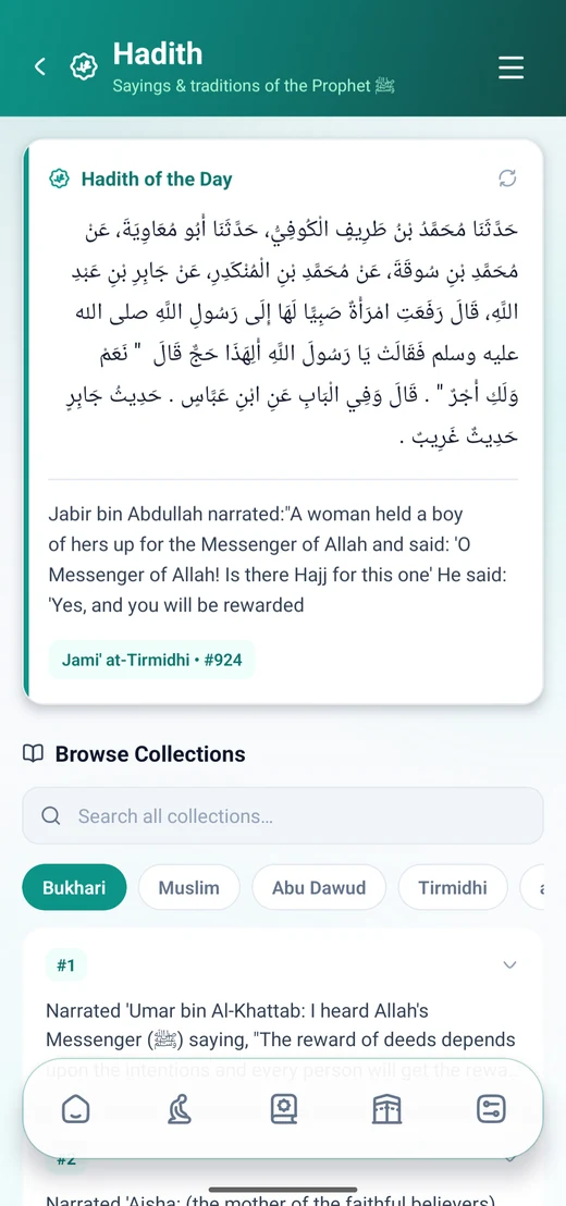 Imanza — Hadith